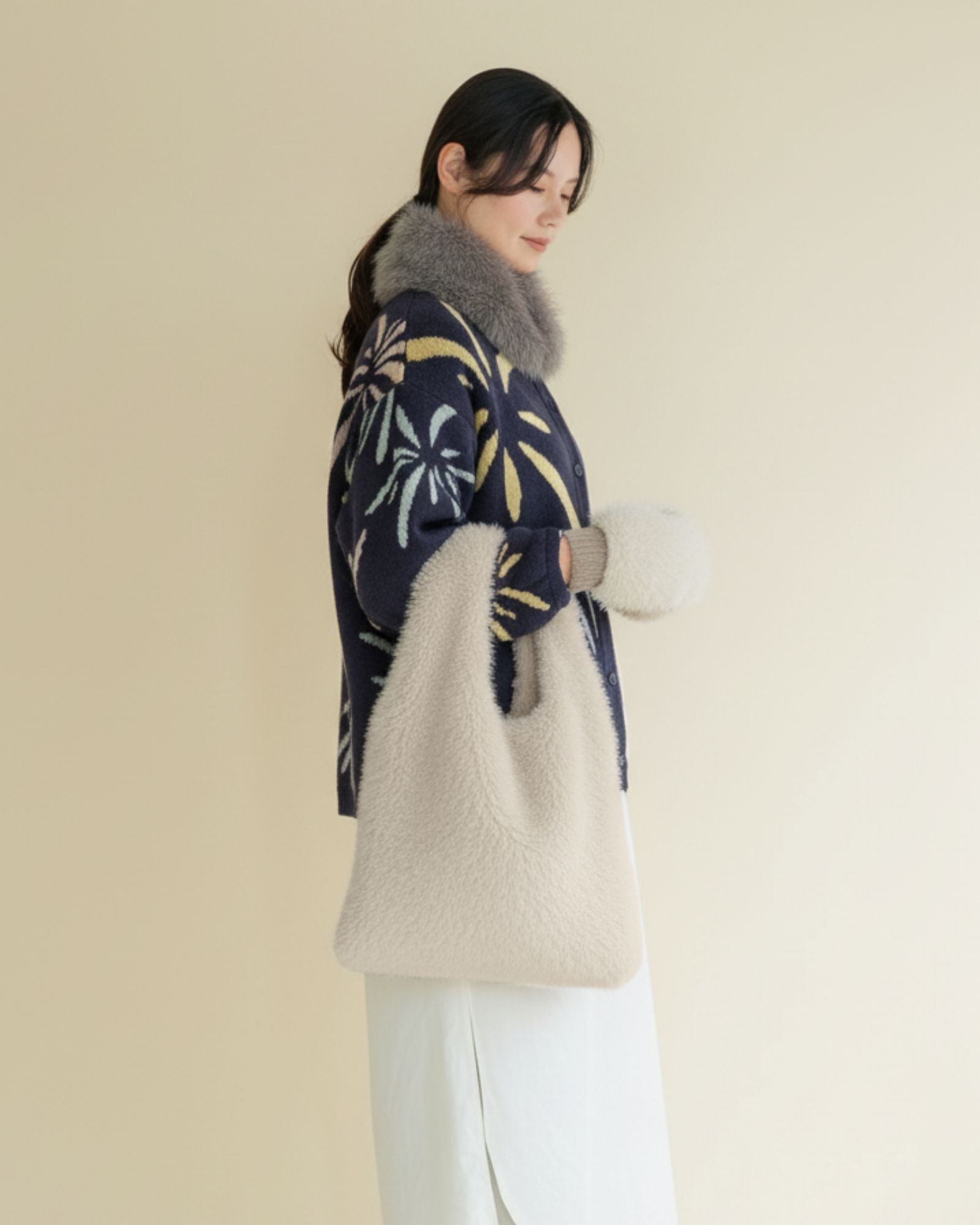 Fluffy Eco Triangle Tote Bag