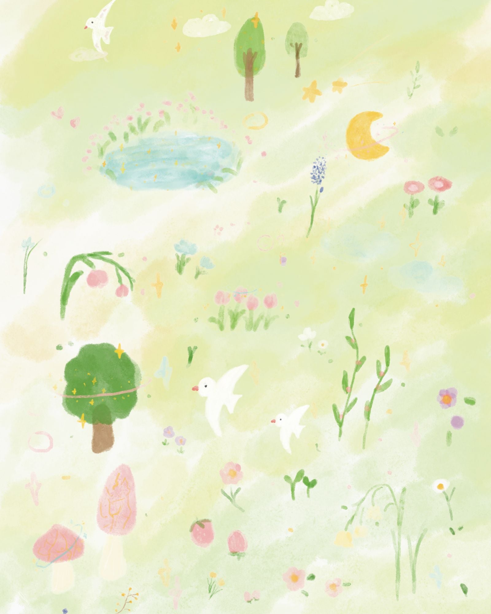 Pre-order: Garden of Gentle Dreams Kids Jinbei Set