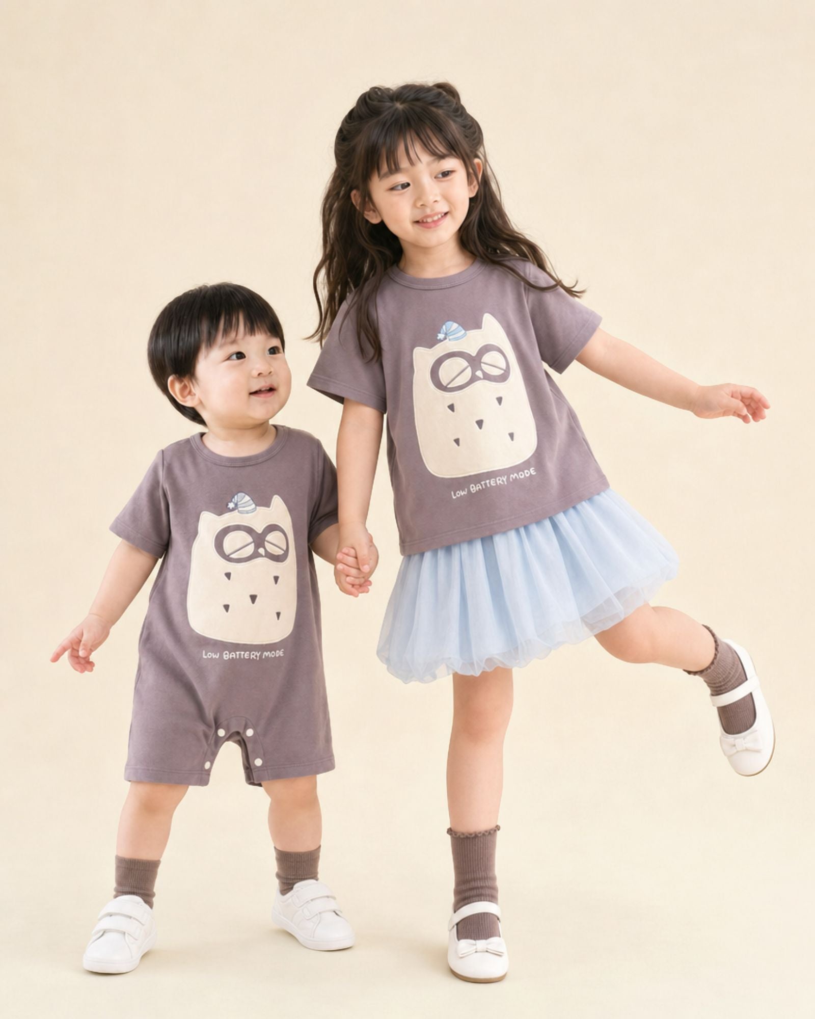 Pre-order: Low Battery Mode Owl Baby Romper