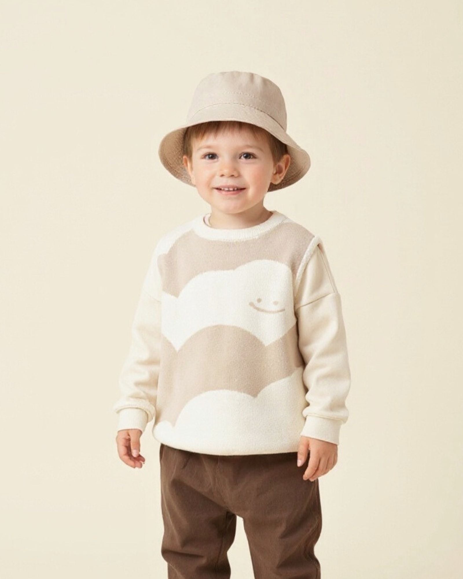 Mochi Cloud Crew Knitted Vest (Kids & Adults)