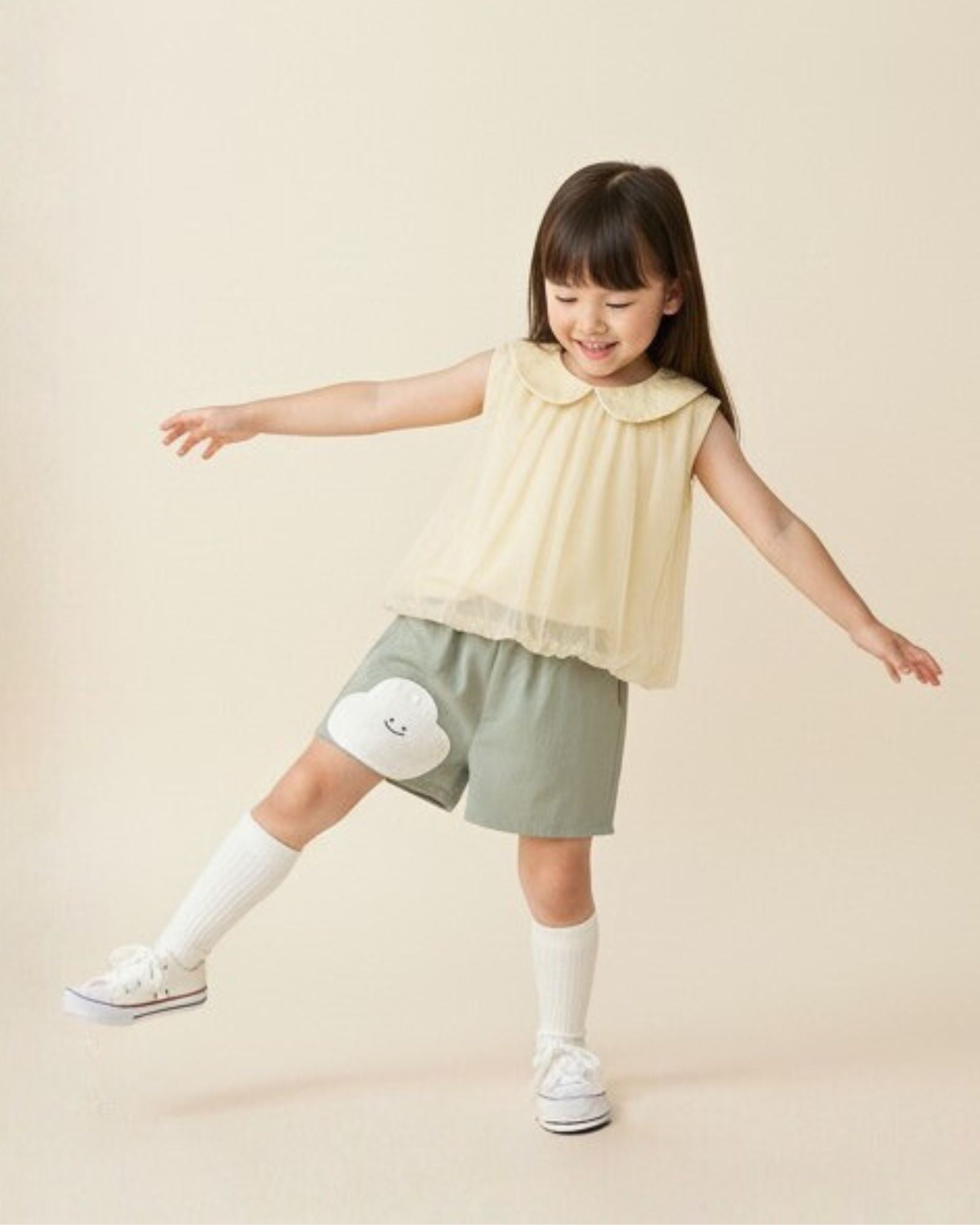 Pre-order: Mochi Cloud Kids Shorts - Olive