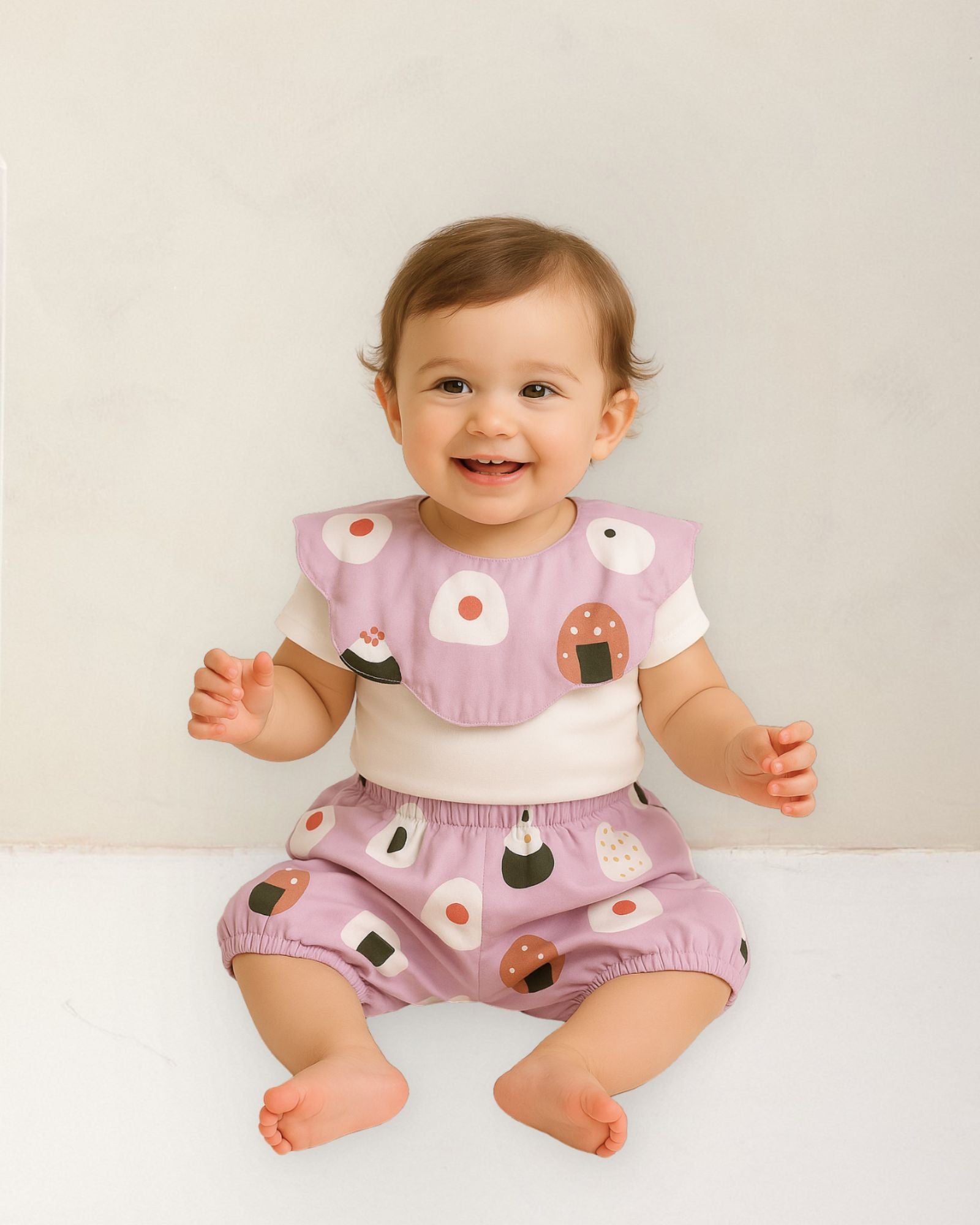 Oishii Sushi Baby Bib - Lilac