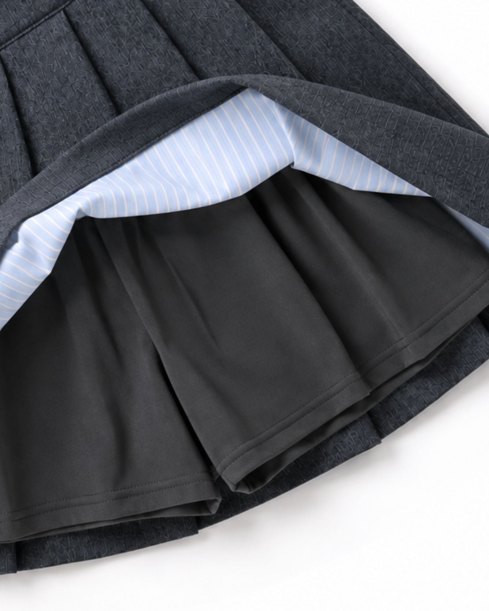 Pre-order: Pretty Pleats Girls Denim Skirt