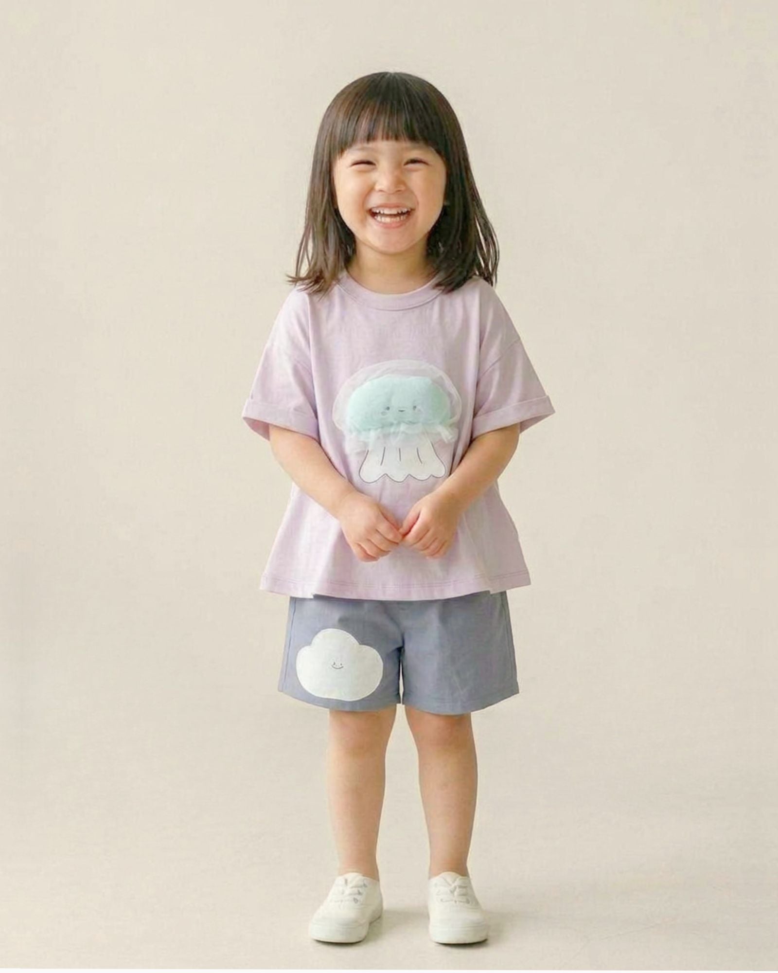 Puffy Jellyfish Kids Flare Top