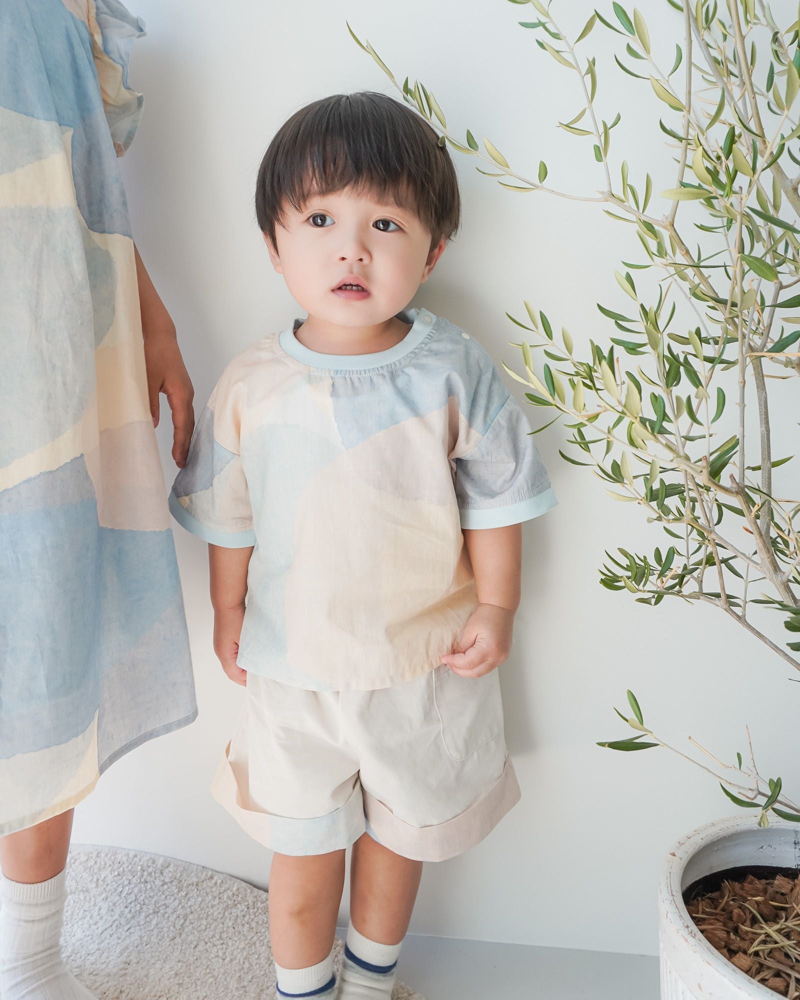 Sunlit Sparks Crew Neck Kids Shirt