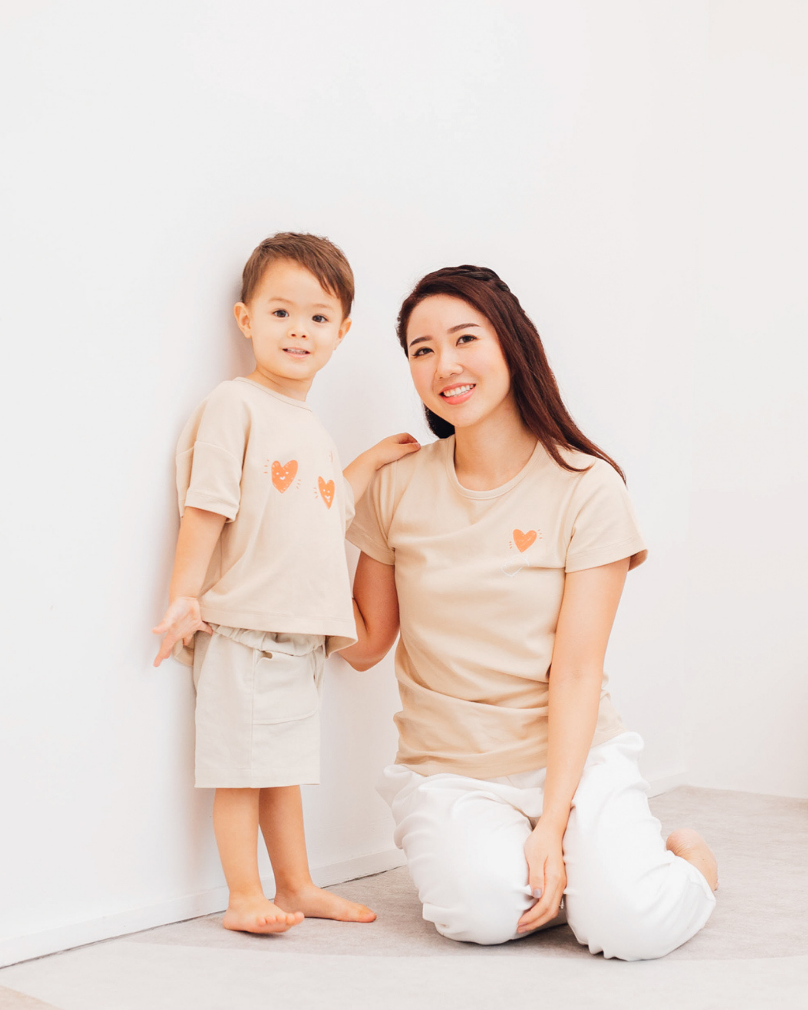 Family | Ladies | Hearts Tee for Mum|mimi mono