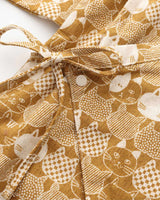 Lucky Cat Baby Kimono - Gold