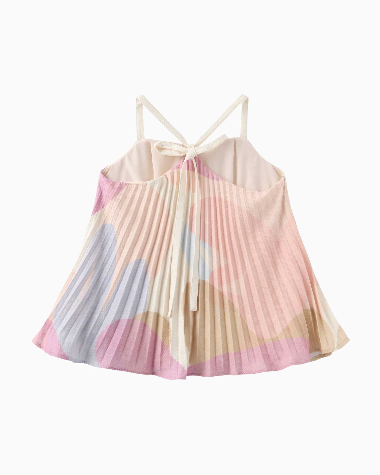 Lucky Reef Mums Pleated Spag Top