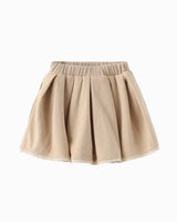 Khaki Lace Pleated Skirt (Kids & Adults)