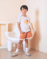 Folded Hem Shorts - Caramel