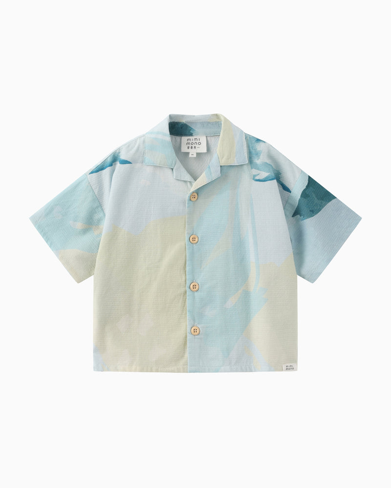 Serene Voyage Camp Collar Shirt