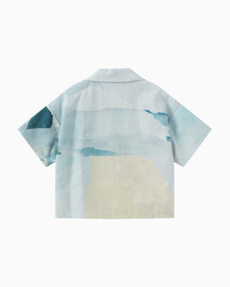 Serene Voyage Camp Collar Shirt