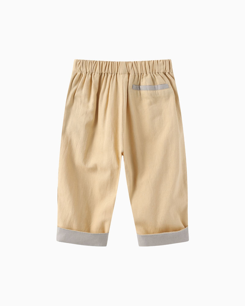 Folded Hem Pants - Butter