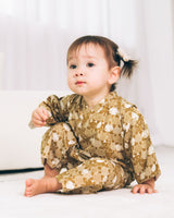 Lucky Cat Baby Kimono - Gold