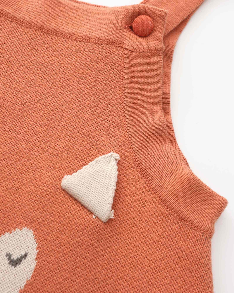 Fox Knitted Baby Romper