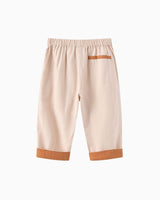 Folded Hem Pants - Cream