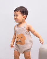 Lion Knitted Baby Romper