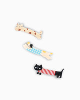 Trio Kitty Hair Clips