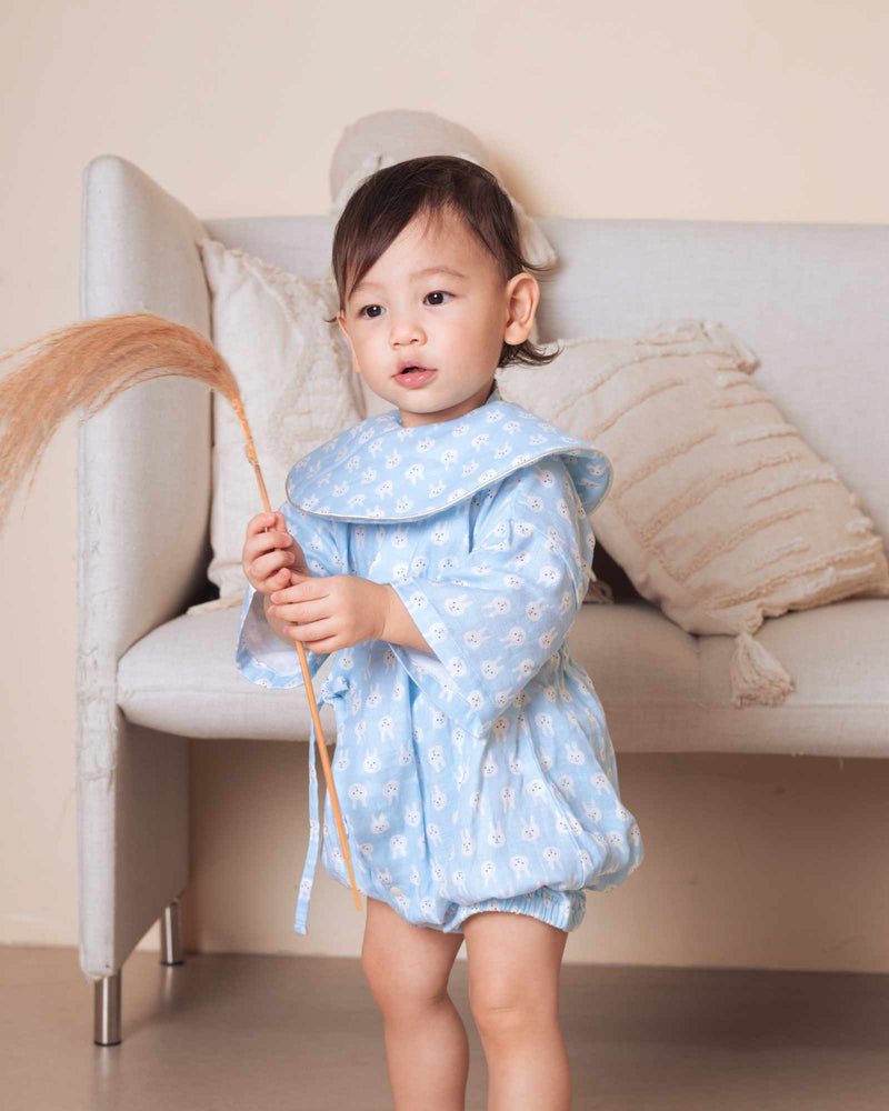 Blue Bunny Baby Kimono