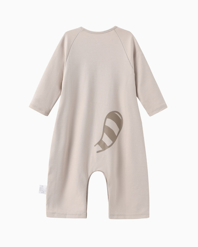 Nosey Racoon Long Sleeves Baby Romper