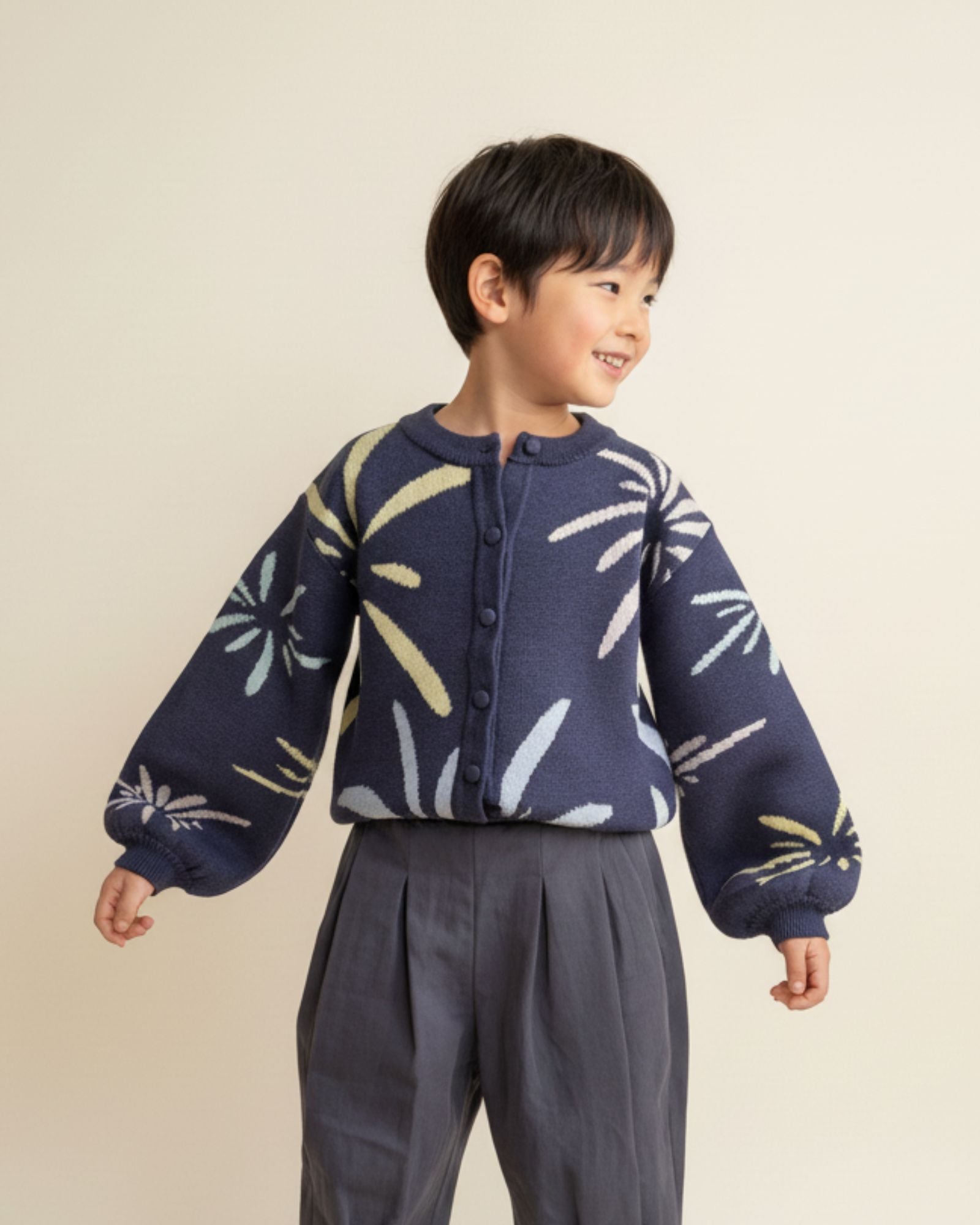 Pre-order: Fireworks Knitted Cardigan (Kids & Adults)