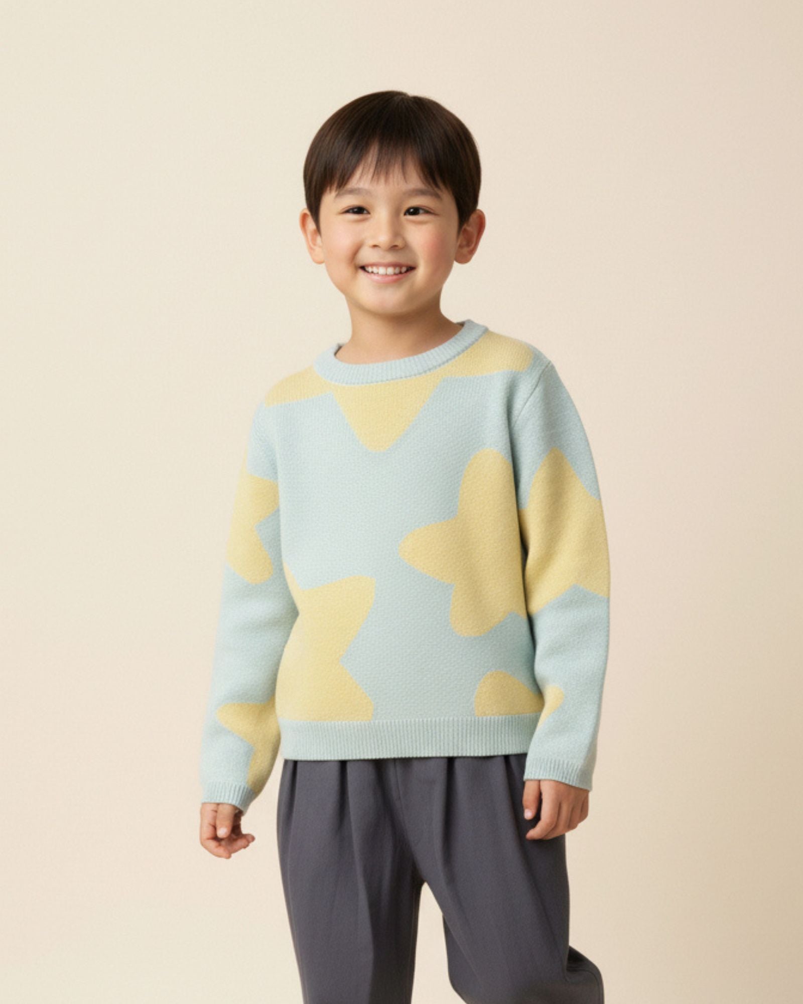 Pre-order: Lucky Stars Knitted Sweatshirt (Kids & Adults)