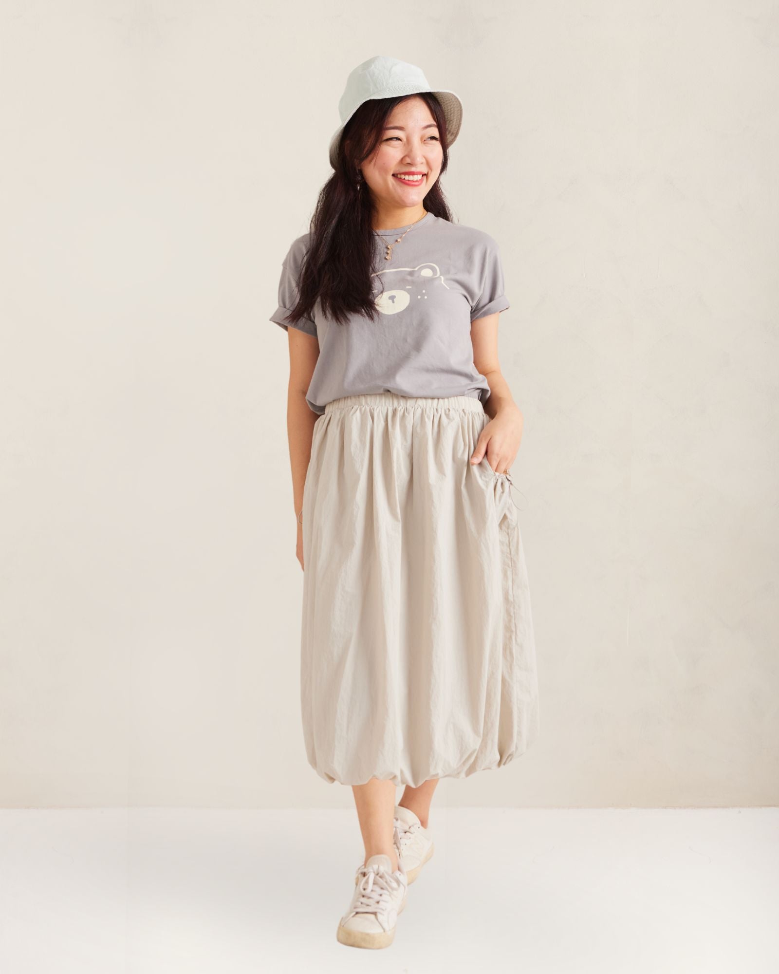 Mom's Sesame Bubble Nylon Skirt