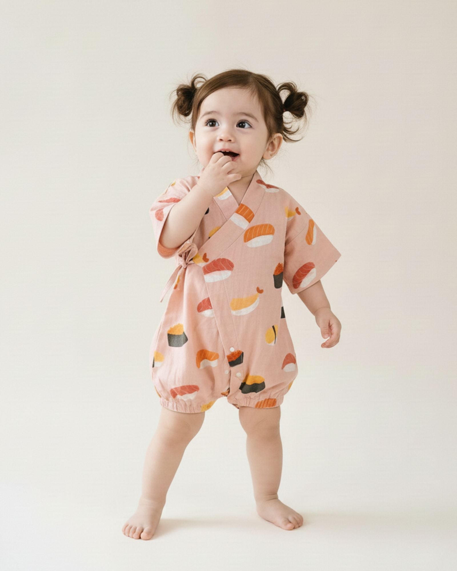 Pre-order: Oishii Sushi Baby Kimono - Azuki