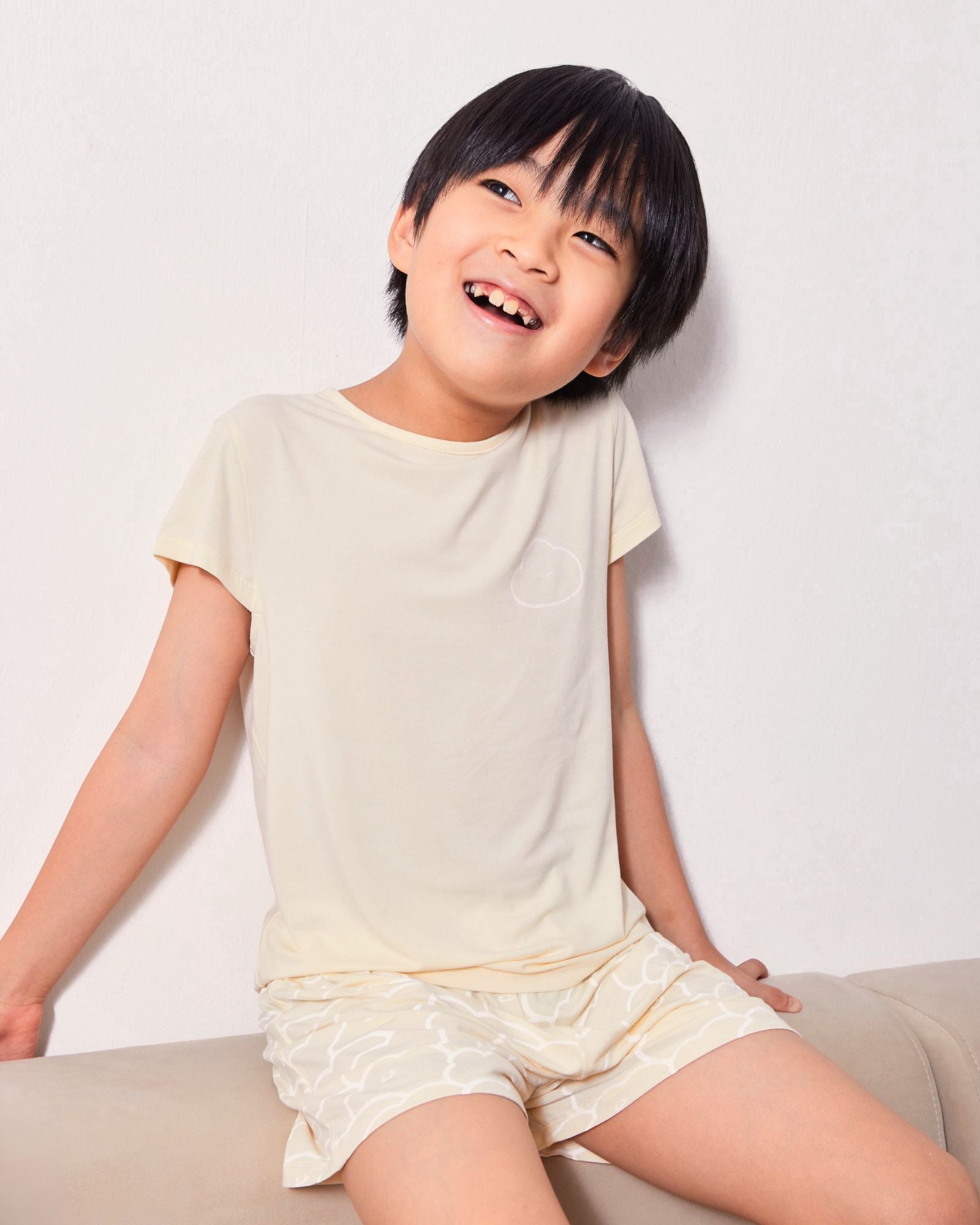 Summer Cloud Pyjamas Set - Butterscotch