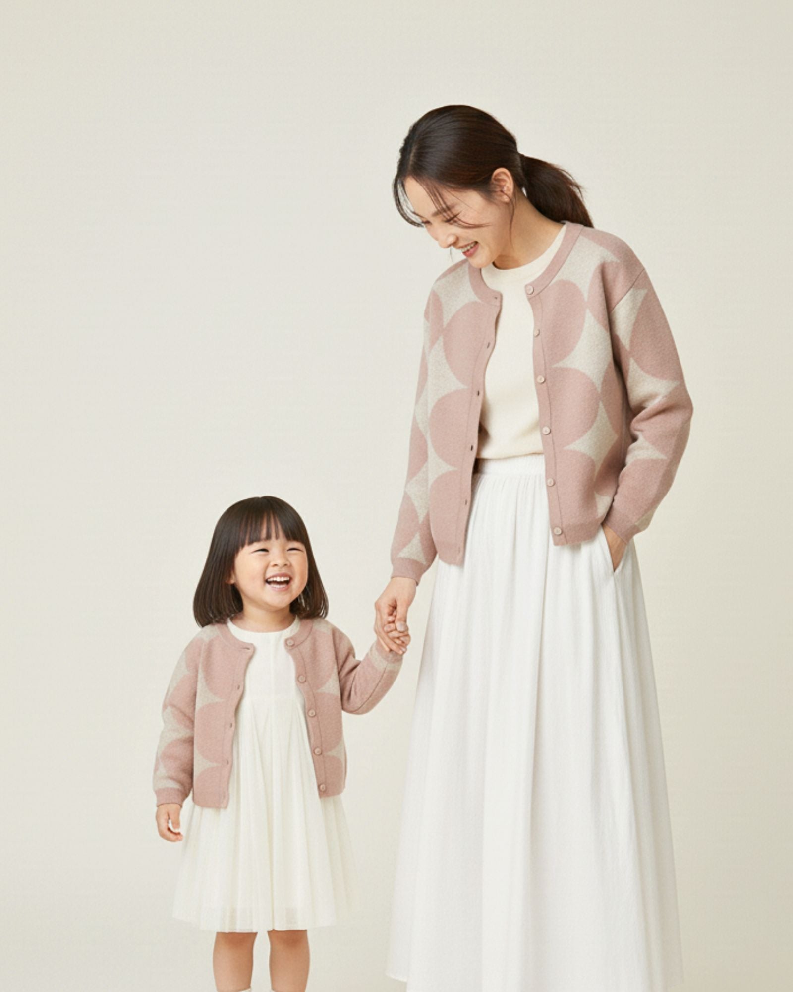 Twinkle Stars Knitted Cardigan (Kids & Adults)