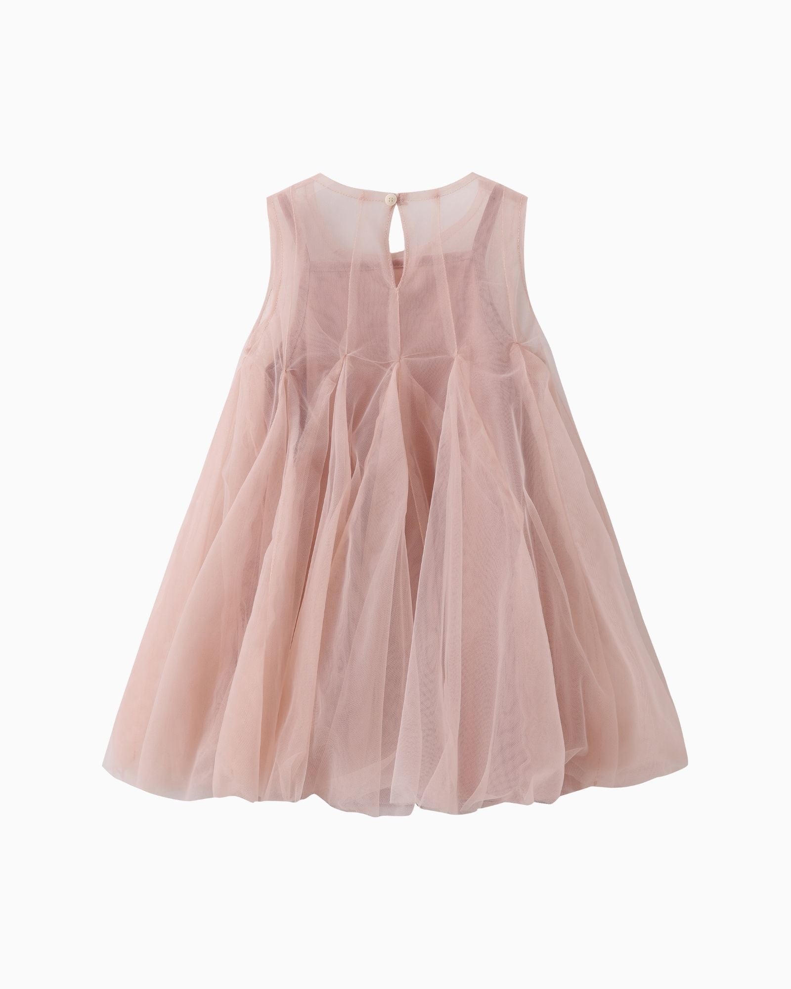 Whimsy 2-in-1 Tulle Girls Dress - Rose