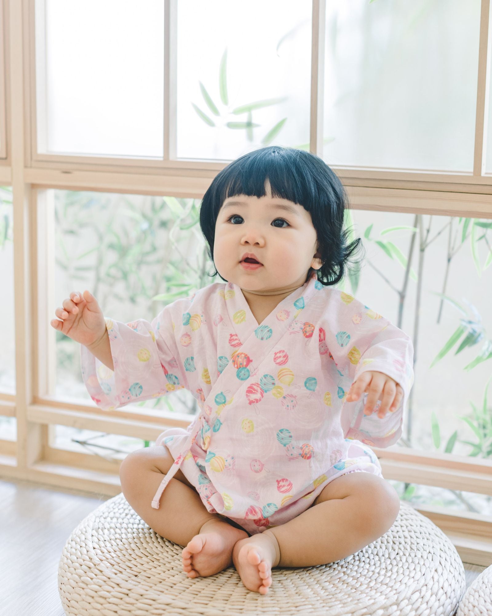 Festive Baby Kimono (Pink)